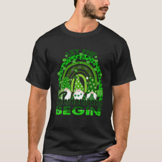T-shirt Laisser Les Shenanigans Commencer Gnome Rainbow St