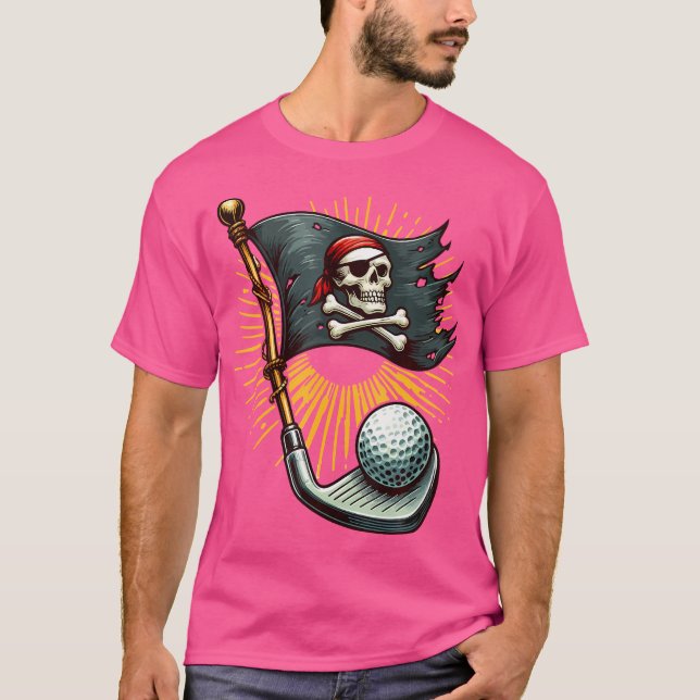 T-shirt Laisser Les Shenanigans Pirates Commencer Golf Pir (Devant)