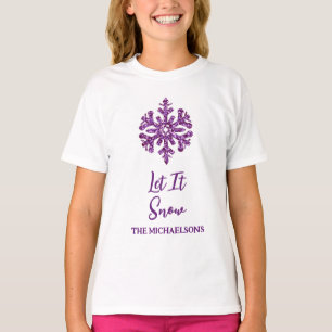 T-shirt Laisser neiger Flèche-neige pourpre