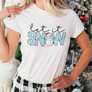 T-shirt Laisser neiger Noël Snowman