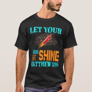 T-shirt Laisser votre lumière Bible Verse Humour
