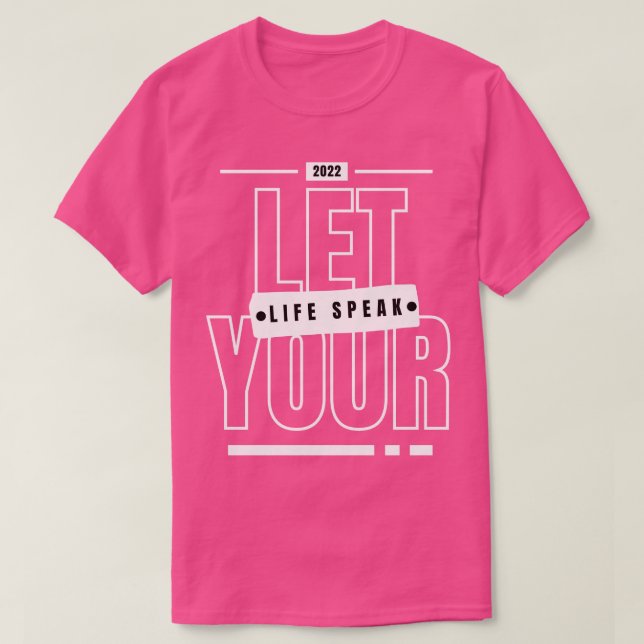 T-shirt Laisser votre vie parler Matthieu 514 verset de la (Design devant)