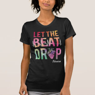 T-shirt laissez battre goutte adenosine drôle infirmière