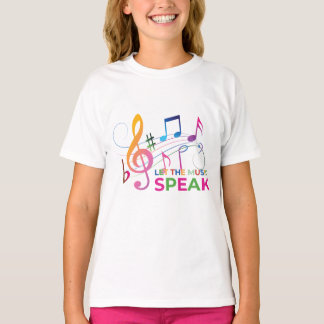 T-shirt Laissez La Musique Parler, Notes Musicales