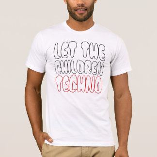 T-SHIRT LAISSEZ LA TECHNO D'ENFANTS