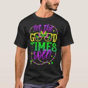 T-shirt Laissez Le Bon Temps Rouler Mardi Gras Party Mask