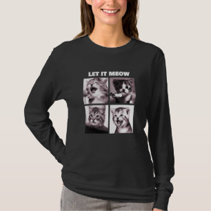 T-shirt Laissez-Le Faire Maître Drôle Chats Kitten Chant