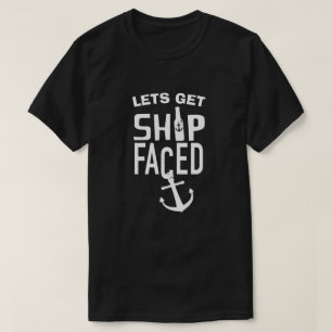 T-SHIRT LAISSEZ LE NAVIRE FACE FUNNY SPOOF JOUER SUR LES M
