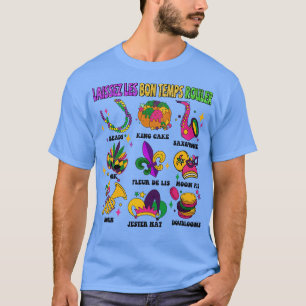T-shirt Laissez Les Bon Temps Rouler Faux Embroderie Sequi