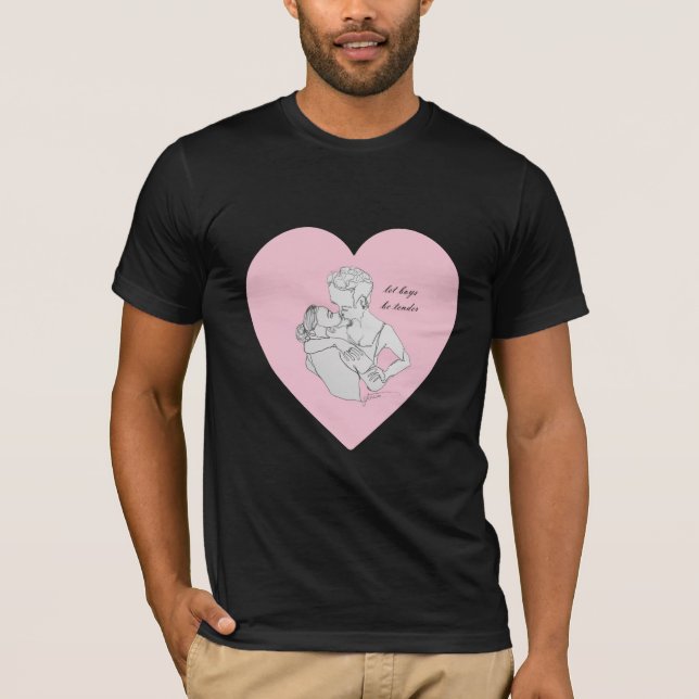 T-shirt laissez les garçons tendre leur chemise (Devant)
