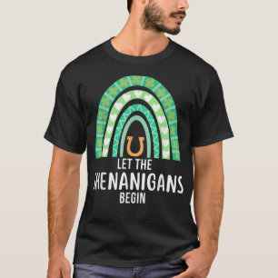 T-shirt Laissez les Shenanigans commencer Green Rainbow St