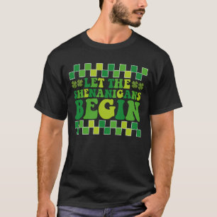 T-shirt Laissez Les Shenanigans Commencer Irish Super Retr