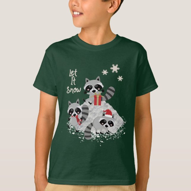 T-SHIRT LAISSEZ LUI NEIGER ENFANTS DE FAUNE DE RATONS (Devant)