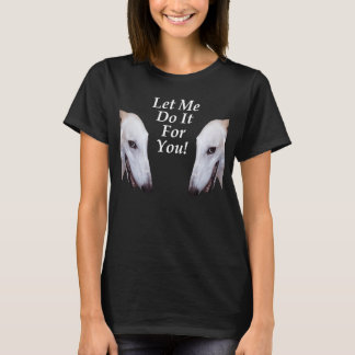 T-shirt Laissez-Moi Le Faire Pour Vous Mème Borzoi Dit Noo