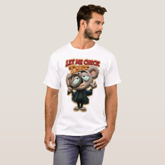 T-shirt Laissez-Moi Vérifier Ce Patch Brodé Koala Drôle