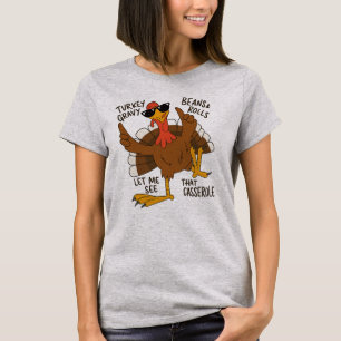 T-shirt “Laissez-Moi Voir Cette Casserole” drôle de dindon