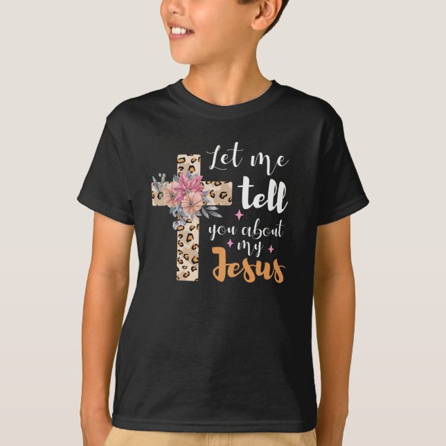 T-shirt Laissez-Moi Vous Parler De Ma Bible Chrétienne Jés (Devant)