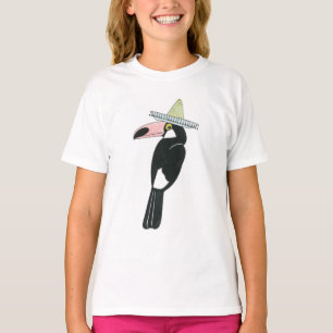 T-shirt Laissez-nous taco au sujet de sombrero de toucan