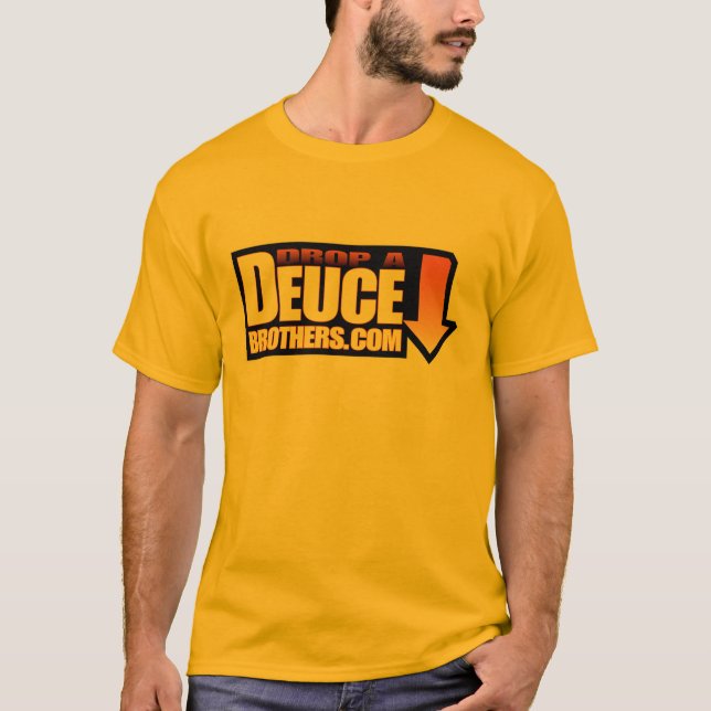 T-shirt Laissez tomber une orange de logo de frères de (Devant)