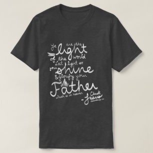T-shirt Laissez votre chemise légère de bible de l'écla