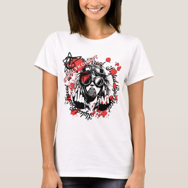 T-shirt Laissez votre expression parler dans votre mode (Devant)