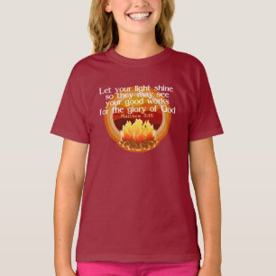 T-shirt Laissez Votre Lumière Briller Chemises Chrétiennes