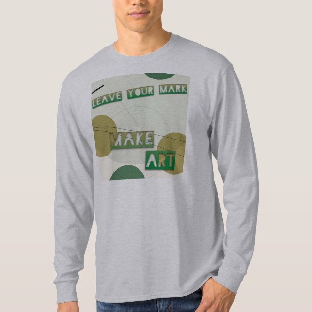 T-shirt "Laissez votre marque faire de l'art" Tee d'hommes (Devant)