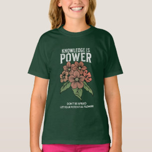 T-shirt laissez votre potentiel fleurir amoureux des fleur