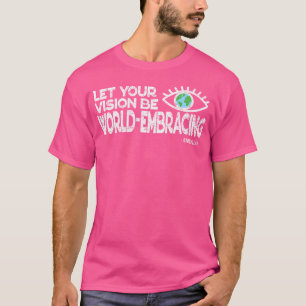 T-shirt Laissez Votre Vision Englober le Monde - Style Vin