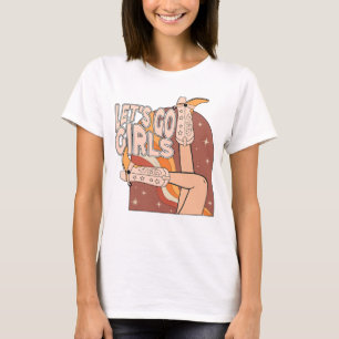 T-shirt Laissons aller fille fille Casquette Cowboy Boots