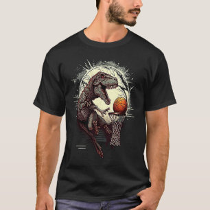 T-shirt Laissons la folie commencer le basket-ball Rex Din