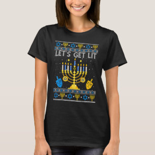 T-shirt Laissons-nous tomber Chanukah Hanoukka Drôle Noël 