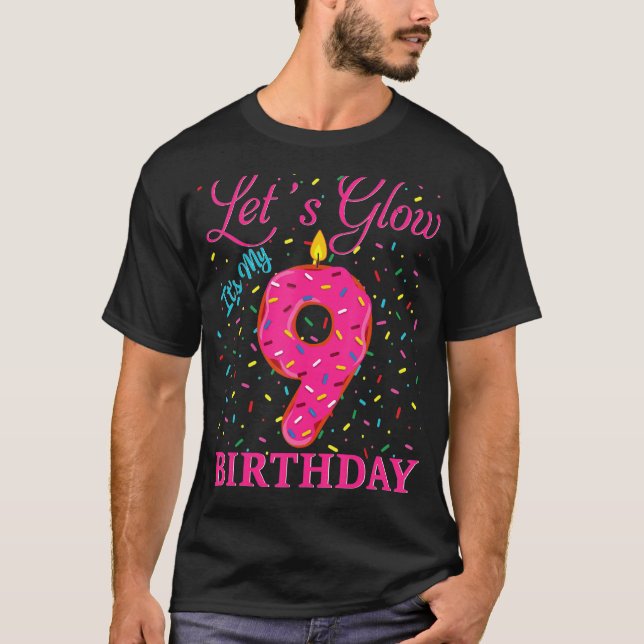 T-shirt Laissons S'Éclairer C'Est Mon 9e Anniversaire Swee (Devant)