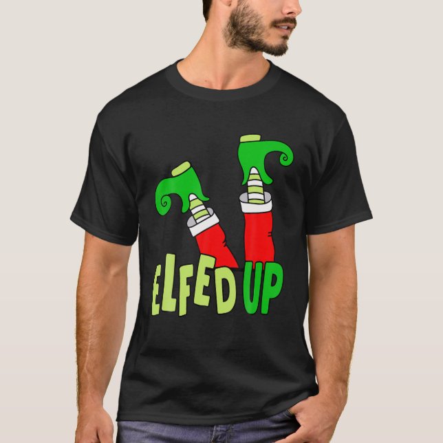 T-shirt Laissons S'Évanouir, L'Elfe Écoulé Tomber, L'E Drô (Devant)
