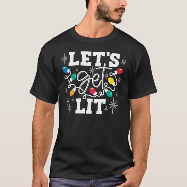 T-shirt Laissons s'illuminer les lumières de Noël à l'Amou (Devant)