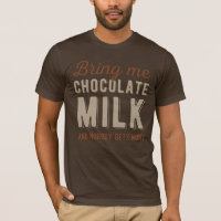 Lait au chocolat amusant