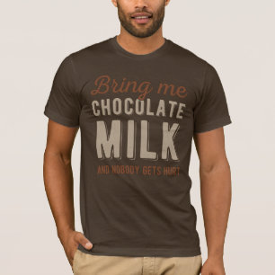 T-shirt Lait au chocolat amusant