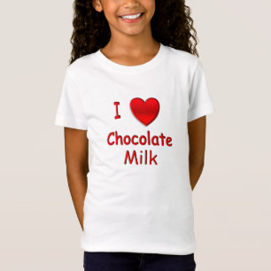 T-Shirt Lait au chocolat au coeur