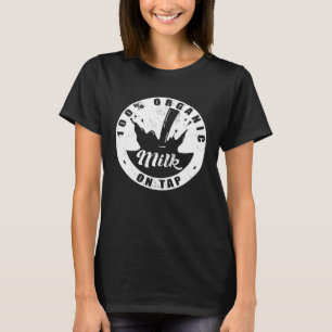 T-shirt Lait Bio Pour Les Femmes Sur Le Toit Sensibilisati