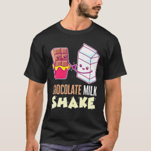 T-shirt Lait Chocolat Secouer Milkshake Dessert Dent Douce