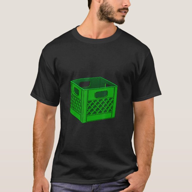 T-shirt Lait Crate Block Crate Game Tee - shirts Challenge (Devant)