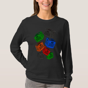 T-shirt Lait Crate Block Crate Game Tee - shirts Challenge