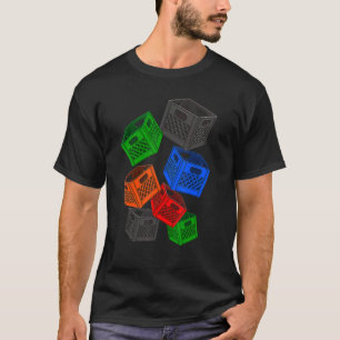 T-shirt Lait Crate Block Crate Game Tee - shirts Challenge