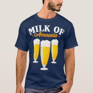 T-shirt Lait d'alcool d'amnésie Bière Alcoolique Cadeau dr