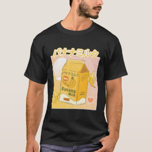 T-shirt Lait de Banane Esthétique Lait Japonais Comme Kawa