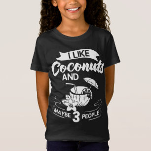 T-Shirt Lait de coco Huile d'eau Crème Arbre Fruit Palm Bu