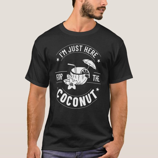 T-shirt Lait de coco Huile d'eau Crème Arbre Fruit Palm Bu (Devant)