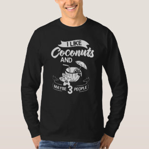 T-shirt Lait de coco Huile d'eau Crème Arbre Fruit Palm Bu