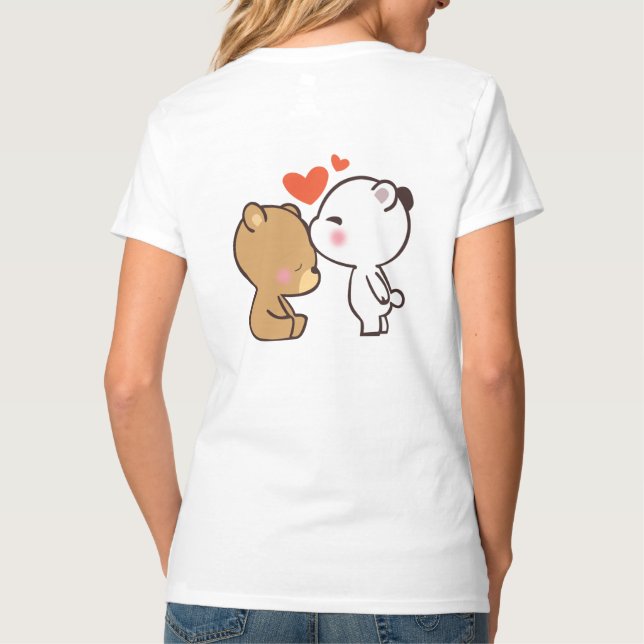 T-shirt lait et mocha (Dos)