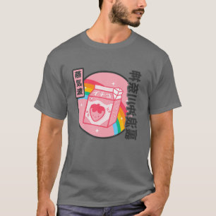 T-shirt Lait fraise Arc-en-ciel japonais style Otaku Vapor